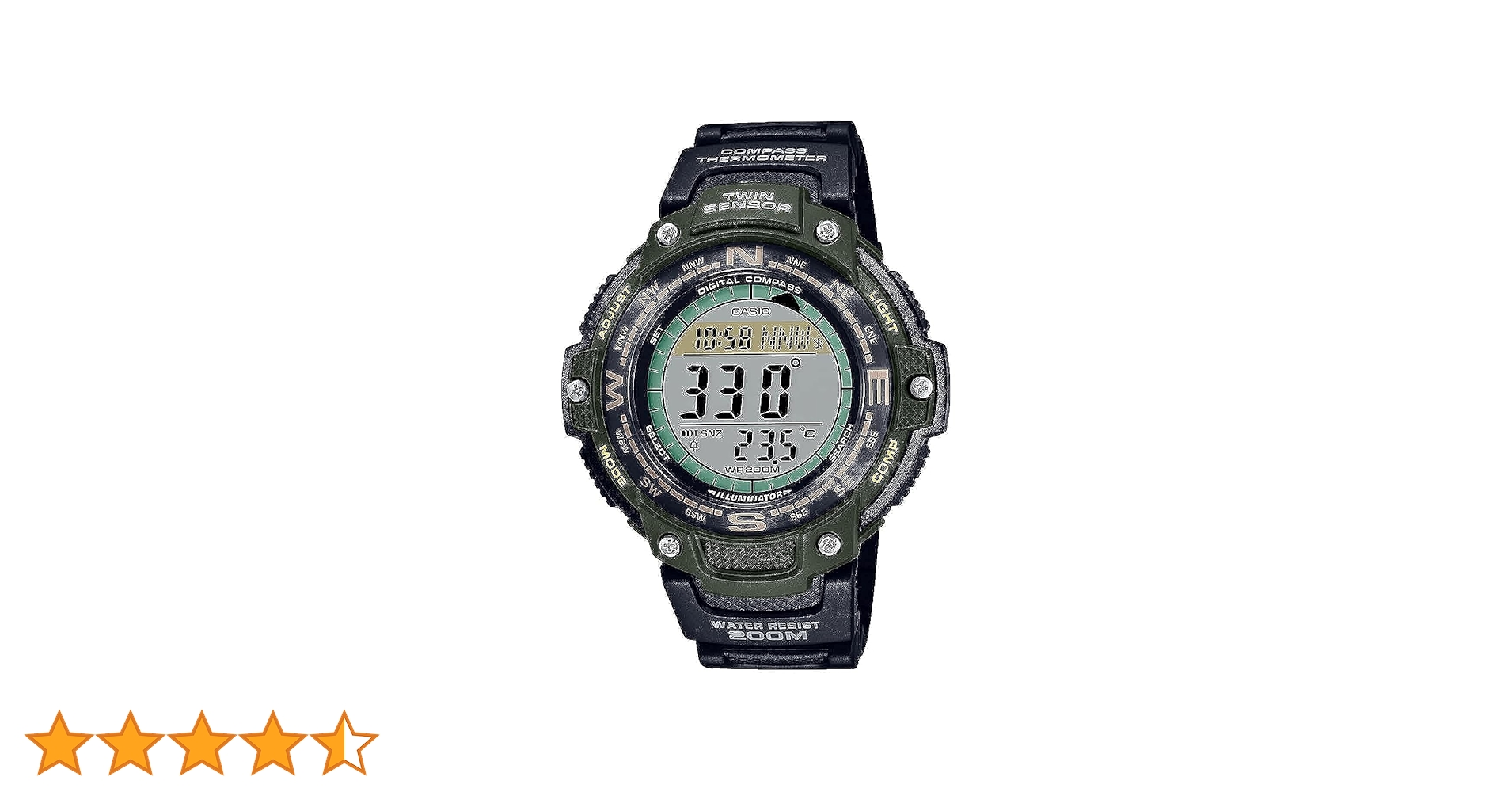 CASIO コスモフェイズ　デジタル腕時計 水深200m防水 Amazon.co.jp: Casio (カシオ) ツインセンサー ワールドタイム